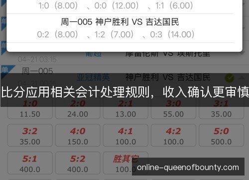 比分应用相关会计处理规则,收入确认更审慎 比分应用相关会计处理规则,收入确认更审慎
